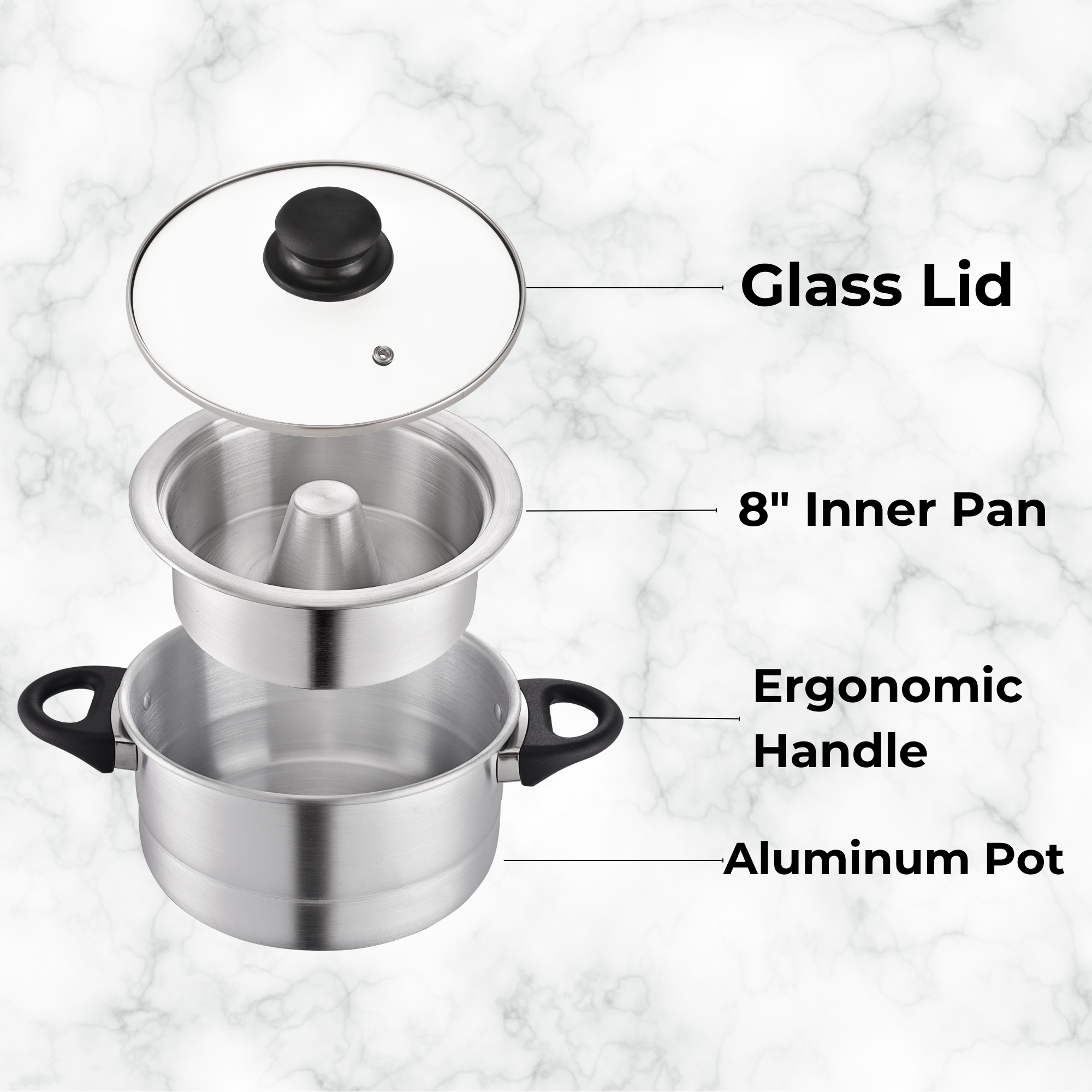 Double Boiler Flan Maker