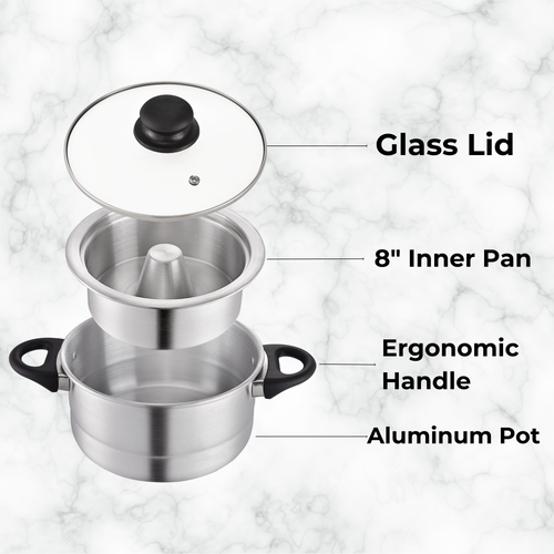 Double Boiler Flan Maker