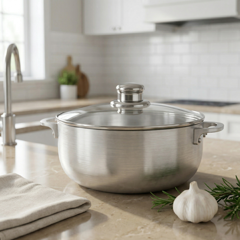 ARROYO Cast Aluminum Caldero with Glass Lid, Traditional Pot for Rice, Beans & Stews, Even Heat Distribution